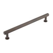 BUR412DB Frelan Hardware Burlington Piccadilly Knurled Cabinet Handle 224mm Dark Bronze