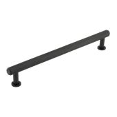 BUR412MB Frelan Hardware Burlington Piccadilly Knurled Cabinet Handle 224mm Matt Black