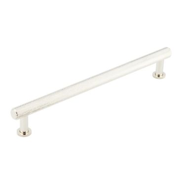 Click Here To Enlarge This Photo Of BUR412PN Frelan Hardware Burlington Piccadilly Knurled Cabinet Handle 224mm Polished Nickel