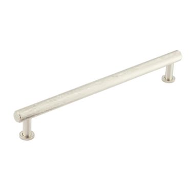 Click Here To Enlarge This Photo Of BUR412SN Frelan Hardware Burlington Piccadilly Knurled Cabinet Handle 224mm Satin Nickel