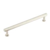 BUR412SN Frelan Hardware Burlington Piccadilly Knurled Cabinet Handle 224mm Satin Nickel