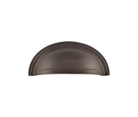 BUR423AB Frelan Hardware Burlington Cup Pull 70mm Antique Brass