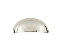 BUR423PN Frelan Hardware Burlington Cup Pull 70mm Polished Nickel