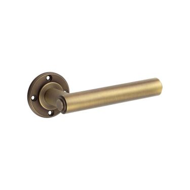 Click Here To Enlarge This Photo Of BUR45AB Frelan Hardware Burlington Richmond Door Handles (No Outer Rose) Antique Brass