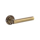 BUR45AB Frelan Hardware Burlington Richmond Door Handles (No Outer Rose) Antique Brass