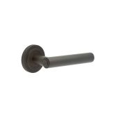 BUR45KIT81 Frelan Hardware Burlington Richmond Door Handles on Stepped Rose Dark Bronze