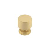 BUR501SB Frelan Hardware Burlington Belgrave 30mm Stepped Cupboard Knob Satin Brass