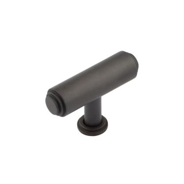 Click Here To Enlarge This Photo Of BUR502DB Frelan Hardware Burlington Belgrave 60mm T Bar Stepped Cupboard Knob Dark Bronze