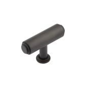 BUR502DB Frelan Hardware Burlington Belgrave 60mm T Bar Stepped Cupboard Knob Dark Bronze