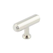 BUR502PN Frelan Hardware Burlington Belgrave 60mm T Bar Stepped Cupboard Knob Polished Nickel