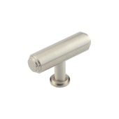 BUR502SN Frelan Hardware Burlington Belgrave 60mm T Bar Stepped Cupboard Knob Satin Nickel