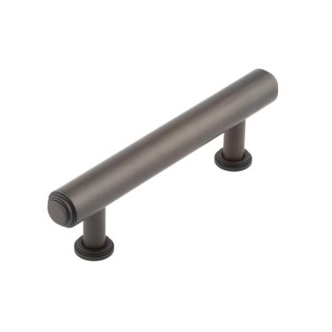 Click Here To Enlarge This Photo Of BUR510DB Frelan Hardware Burlington Belgrave Stepped Cabinet Handle 96mm Dark Bronze