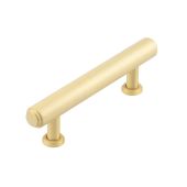 BUR510SB Frelan Hardware Burlington Belgrave Stepped Cabinet Handle 96mm Satin Brass