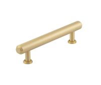 BUR511SB Frelan Hardware Burlington Belgrave Stepped Cabinet Handle 128mm Satin Brass