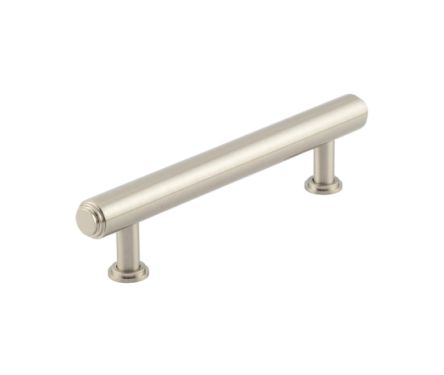 Click Here To Enlarge This Photo Of BUR511SN Frelan Hardware Burlington Belgrave Stepped Cabinet Handle 128mm Satin Nickel