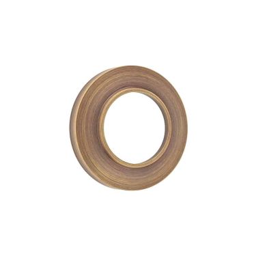 Click Here To Enlarge This Photo Of BUR51AB Frelan Hardware Burlington Chamfered Outer Roses for Levers and Turn & Releases Antique Brass