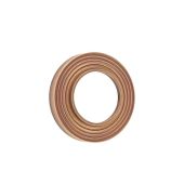 BUR53AB Frelan Hardware Burlington Reeded Outer Roses for Levers and Turn & Releases Antique Brass