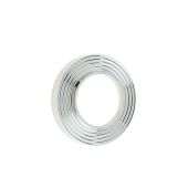 BUR53PN Frelan Hardware Burlington Reeded Outer Roses for Levers and Turn & Releases Polished Nickel