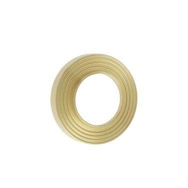 Click Here To Enlarge This Photo Of BUR53SB Frelan Hardware Burlington Reeded Outer Roses for Levers and Turn & Releases Satin Brass
