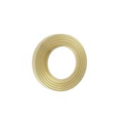 BUR53SB Frelan Hardware Burlington Reeded Outer Roses for Levers and Turn & Releases Satin Brass