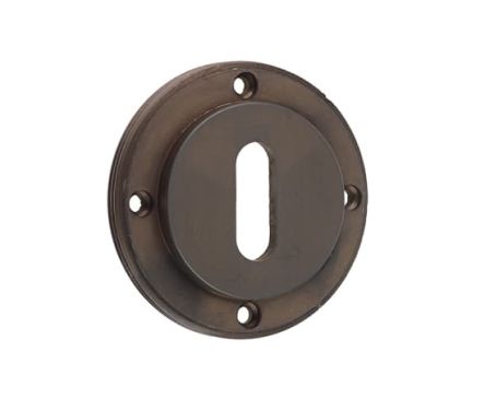 Click Here To Enlarge This Photo Of BUR60DB Frelan Hardware Burlington Standard Keyway Escutcheon (No Outer Rose) Dark Bronze