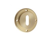 BUR60SB Frelan Hardware Burlington Standard Keyway Escutcheon (No Outer Rose) Satin Brass