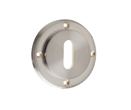 Click Here To Enlarge This Photo Of BUR60SN Frelan Hardware Burlington Standard Keyway Escutcheon (No Outer Rose) Satin Nickel