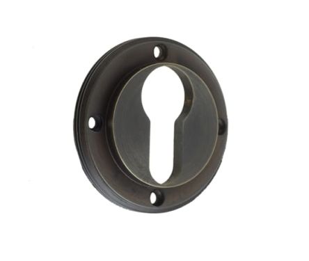 Click Here To Enlarge This Photo Of BUR61DB Frelan Hardware Burlington Euro Profile Escutcheon (No Outer Rose) Dark Bronze