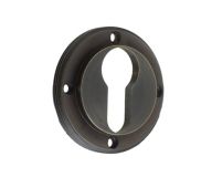 BUR61DB Frelan Hardware Burlington Euro Profile Escutcheon (No Outer Rose) Dark Bronze
