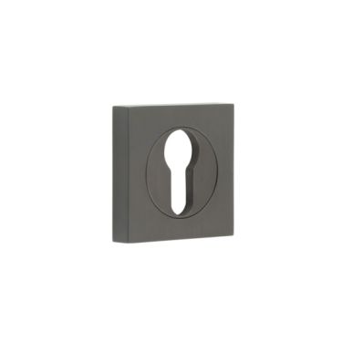 Click Here To Enlarge This Photo Of BUR-61DB-171DB Frelan Hardware Burlington Euro Profile Escutcheon on Square Plain Rose Dark Bronze