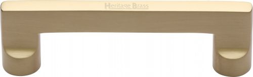 Click Here To Enlarge This Photo Of C0345 96-SB Heritage Brass Cabinet Pull Apollo Design 96mm ctc Satin Brass Finish