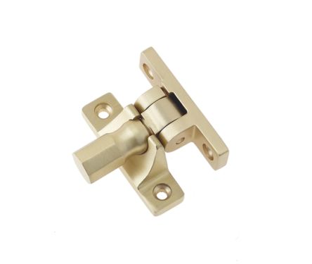Click Here To Enlarge This Photo Of BUR6288SB Frelan Hardware Burlington Brighton Fastener (Pattern 2) Satin Brass