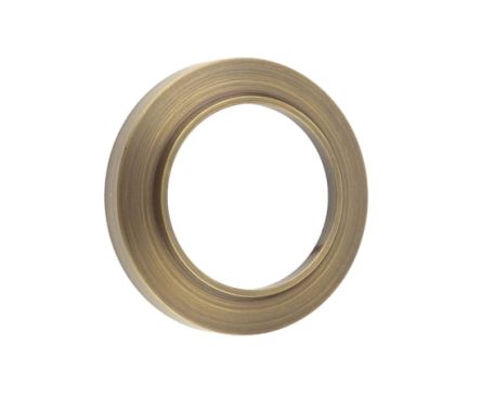 Click Here To Enlarge This Photo Of BUR72AB Frelan Hardware Burlington Chamfered Outer Rose for Escutcheons Antique Brass