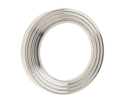 Click Here To Enlarge This Photo Of BUR74PN Frelan Hardware Burlington Reeded Outer Rose for Escutcheons Polished Nickel