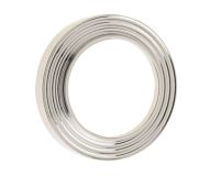 BUR74PN Frelan Hardware Burlington Reeded Outer Rose for Escutcheons Polished Nickel