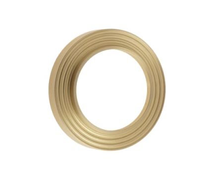 Click Here To Enlarge This Photo Of BUR74SB Frelan Hardware Burlington Reeded Outer Rose for Escutcheons Satin Brass