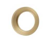 BUR74SB Frelan Hardware Burlington Reeded Outer Rose for Escutcheons Satin Brass