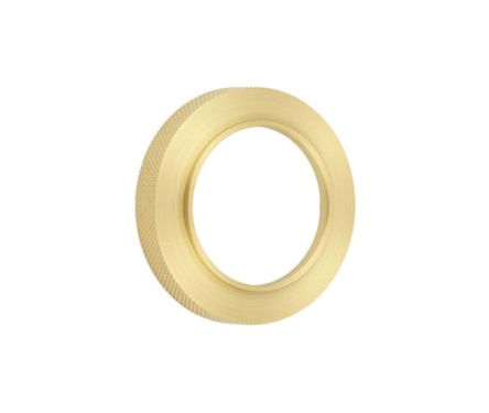 Click Here To Enlarge This Photo Of BUR75SB Frelan Hardware Burlington Knurled Outer Rose for Escutcheons Satin Brass