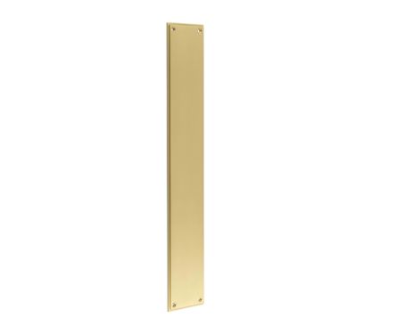 Click Here To Enlarge This Photo Of BUR778SB Frelan Hardware Burlington Finger Plate 450mm x 75mm Satin Brass