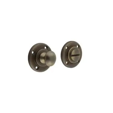 Click Here To Enlarge This Photo Of BUR80AB Frelan Hardware Burlington Turns & Release (Inner 1) (No Outer Rose) Antique Brass