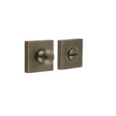 BUR-80AB-150AB Frelan Hardware Burlington Turn & Release (Inner 1) Square Plain Rose Antique Brass