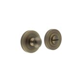 BUR-80AB-50AB Frelan Hardware Burlington Turn & Release (Inner 1) Plain Rose Antique Brass