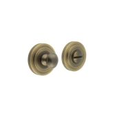 BUR-80AB-52AB Frelan Hardware Burlington Turn & Release (Inner 1) Stepped Rose Antique Brass
