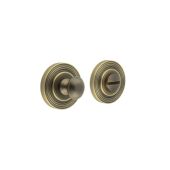 BUR-80AB-53AB Frelan Hardware Burlington Turn & Release (Inner 1) Reeded Rose Antique Brass