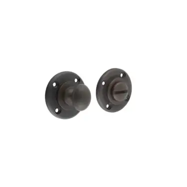 Click Here To Enlarge This Photo Of BUR80DB Frelan Hardware Burlington Turns & Release (Inner 1) (No Outer Rose) Dark Bronze