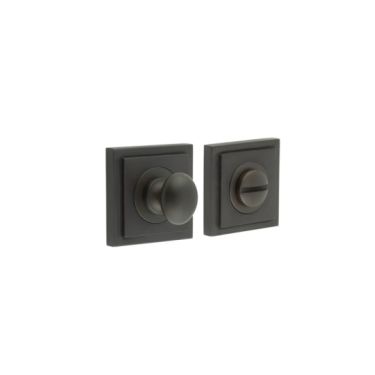 Click Here To Enlarge This Photo Of BUR-80DB-152DB Frelan Hardware Burlington Turn & Release (Inner 1) Square Stepped Rose Dark Bronze