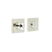 BUR-80PN-150PN Frelan Hardware Burlington Turn & Release (Inner 1) Square Plain Rose Polished Nickel