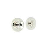 BUR-80PN-55PN Frelan Hardware Burlington Turn & Release (Inner 1) Knurled Rose Polished Nickel