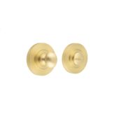 BUR-80SB-50SB Frelan Hardware Burlington Turn & Release (Inner 1) Plain Rose Satin Brass