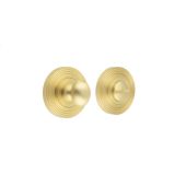 BUR-80SB-53SB Frelan Hardware Burlington Turn & Release (Inner 1) Reeded Rose Satin Brass